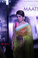 Bollywood Actress Raveena Tandon in Transparent Green Saree at Trailer Launch Of Film Maatr  0040.JPG