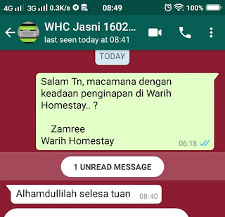 Warih-Homestay-Testimoni-Walk-in-Guest