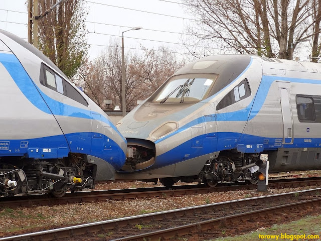 Polskie "Pendolino" ED250-001 i ED250-002 na Olszynce.