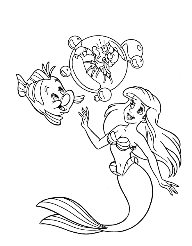 Coloring Pages Mermaids 10