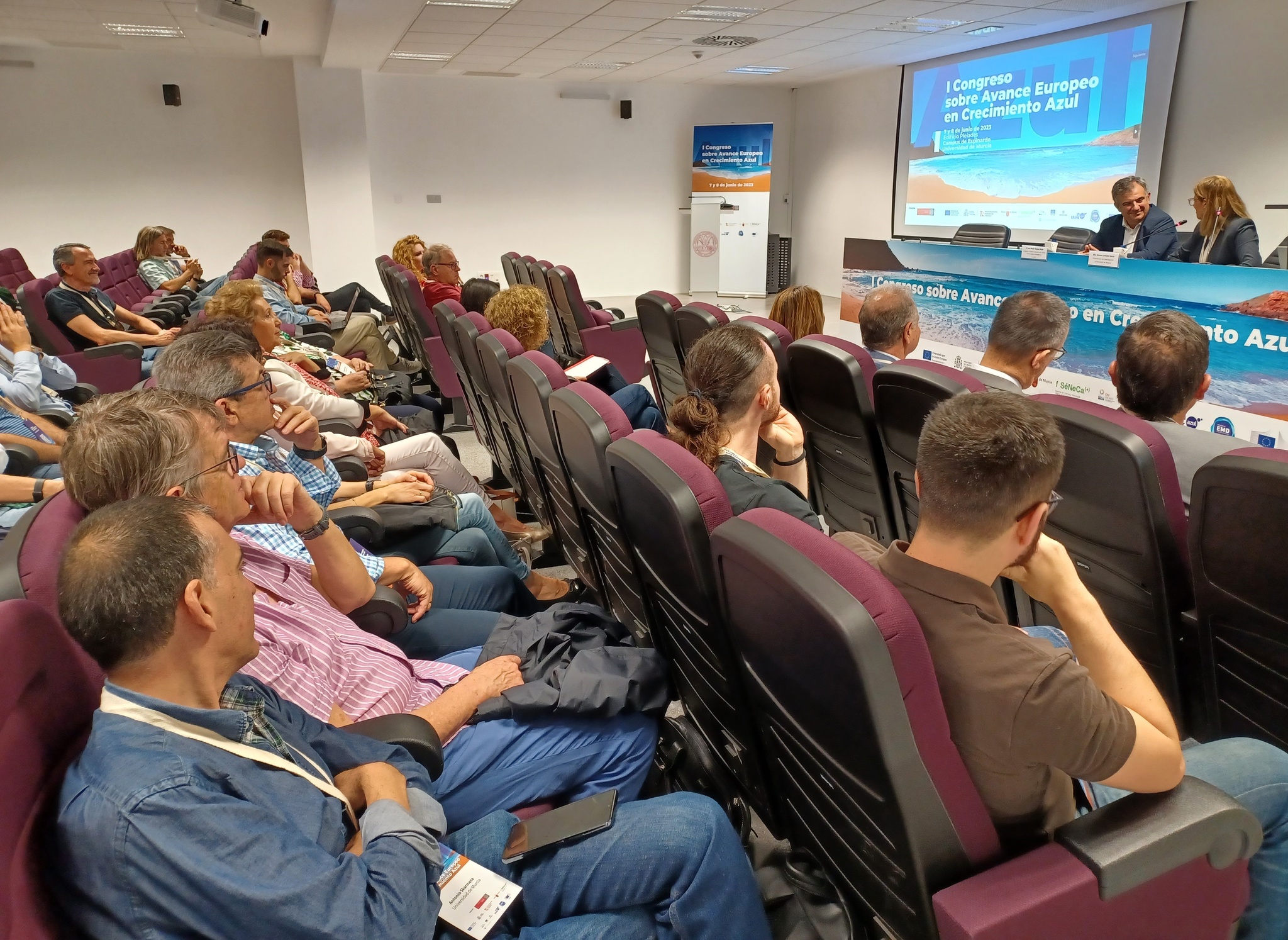 El consejero en funciones de Medio Ambiente, Mar Menor, Universidades e Investigación, Juan María Vázquez, participa en la inauguración del I Congreso Internacional sobre Avance Europeo en Crecimiento Azul