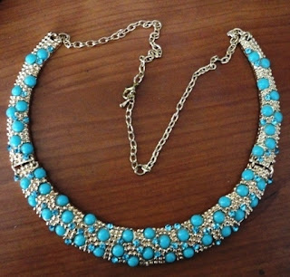 Genevieve Gozum turquoise collar necklace @ Beauty Bunker