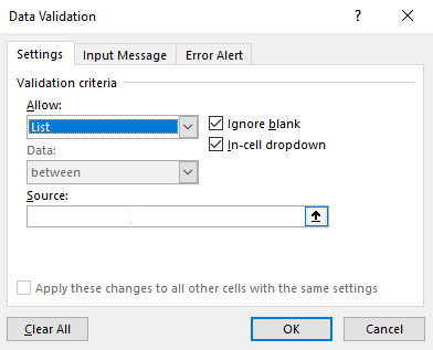 Excel - validation data - padajući meni