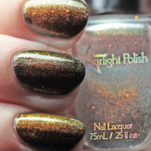 Starlight Polish Phoenix Wishes over black