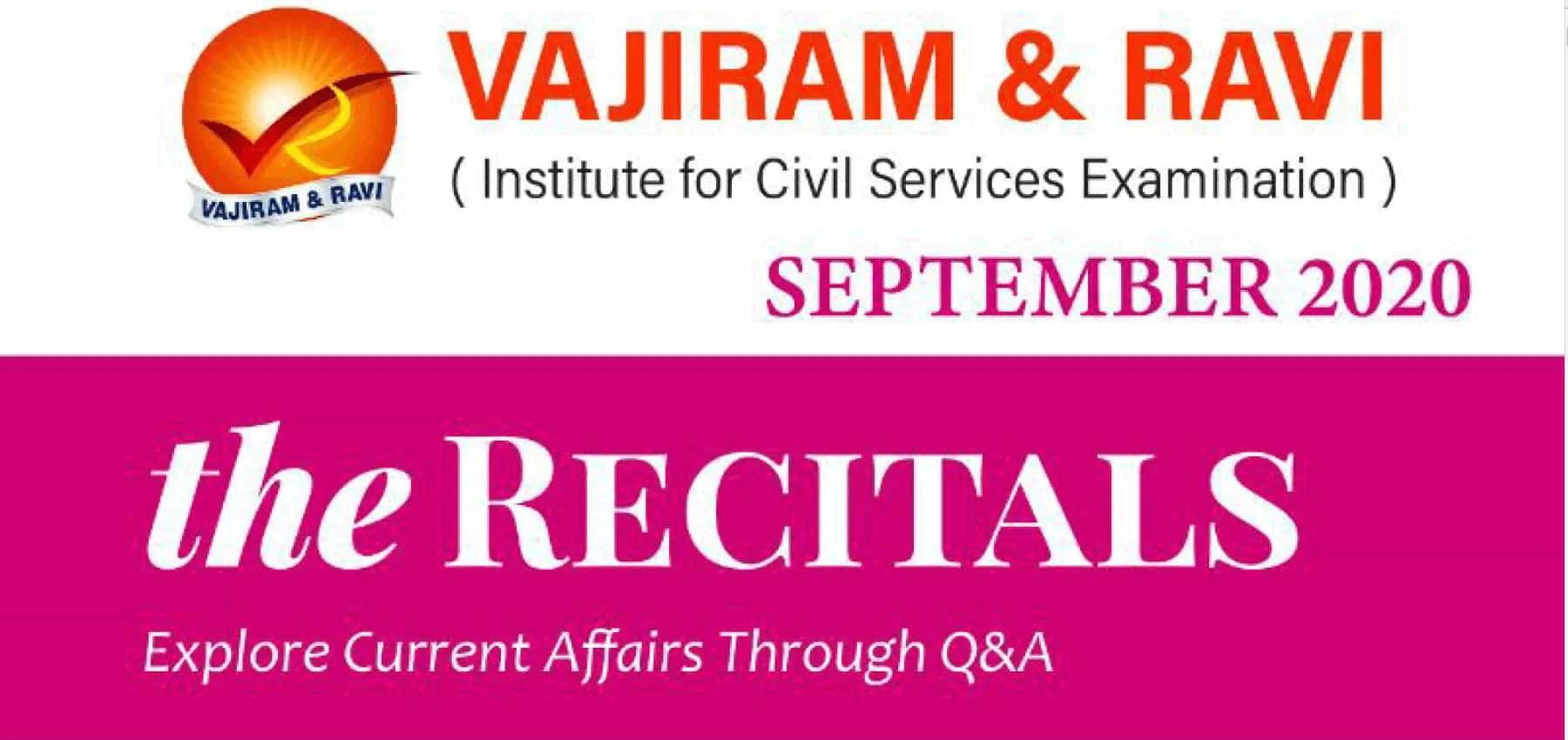 Vajiram Current Affairs September 2020