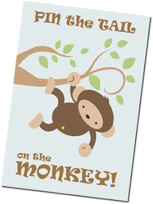 Poster Brain- pin the tailon the monkey