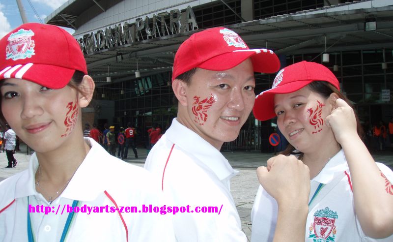 FACE PAINTING (KL), BODY ART, HENNA TATTOO: EPL MASTERS Football    football body painting art