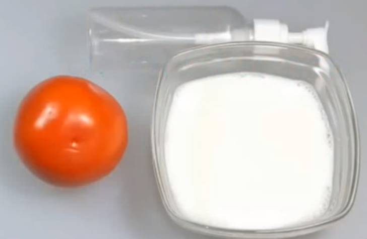 Milk and tomato juice