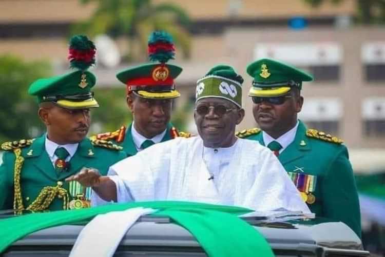 Ahmed Bola Tinubu Parade inspection