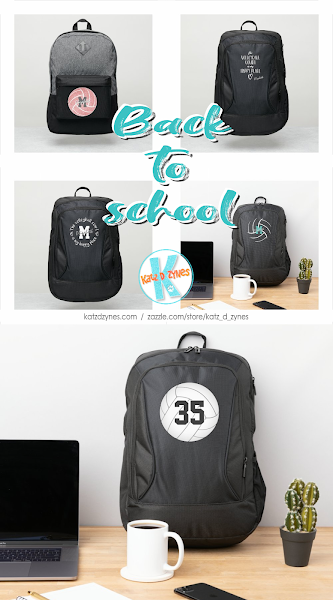 volleyball backpacks for back to school by katz_d_zynes
