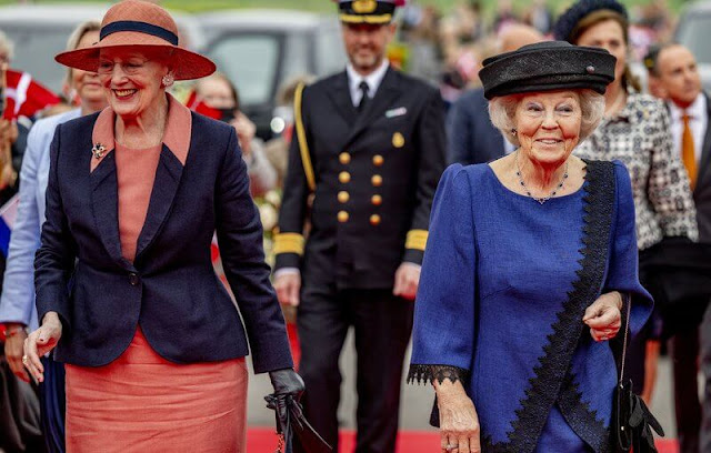 Queen Margrethe II of Denmark and Princess Beatrix of the Netherlands visited the Amager region in Denmark