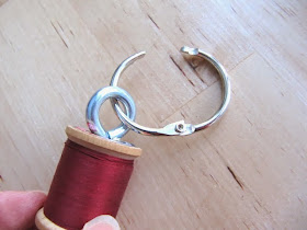 spool of thread key chain