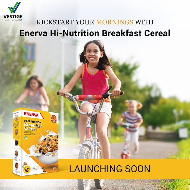 Vestige New Product Enerva Hi-Nutrition Breakfast Cereal Launched