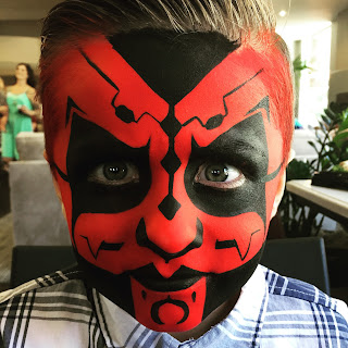 Face painting by ARTovator in Orange County.