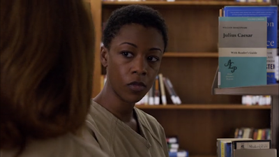 Orange is the new black season 4 Netflix poussey library julius caesar