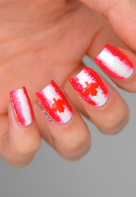 Canada Day Nail Art