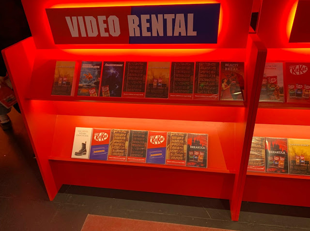 The KitKat x Blockbuster pop-up video shop in Soho, London. Photo by Gareth Holmes (April 2025)