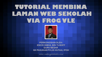 Tutorial Untuk Membuat Laman Web Sekolah via FrogVLE