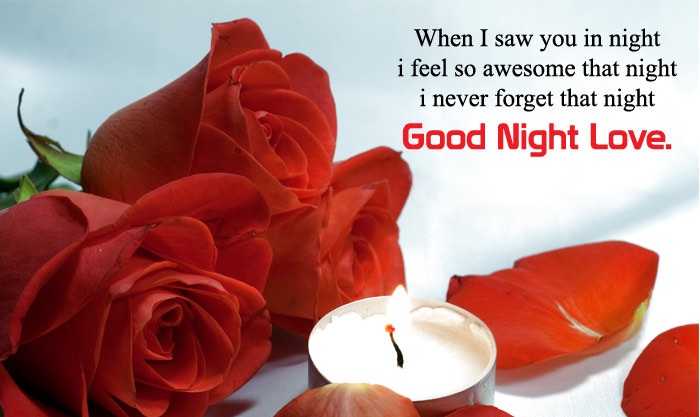 Good Night Love Flower Wallpaper