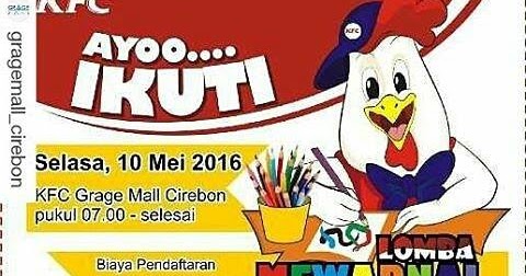 Lomba Mewarnai 2016 dari KFC Grage Mall Cirebon - lomba 