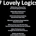 7 Lovely logics...