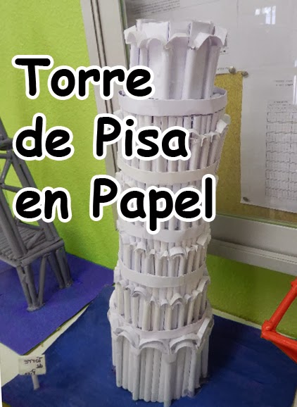 como hacer maqueta de la torre inclinada de pisa