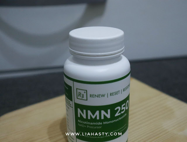 Produk Suplemen Anti-penuaan NMN 250 dari R3+