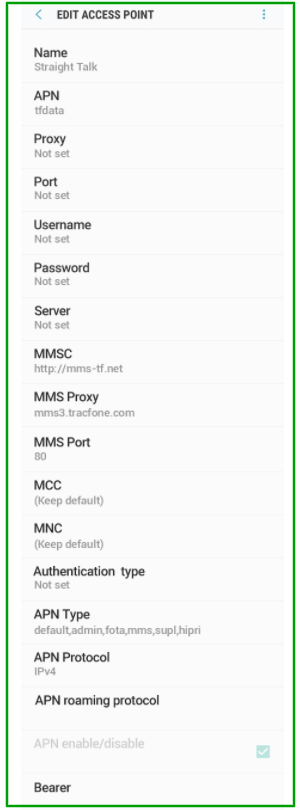 APN Settings for Straight Talk