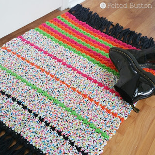 All Sorts Rug Free Crochet Pattern by Susan Carlson of Felted Button