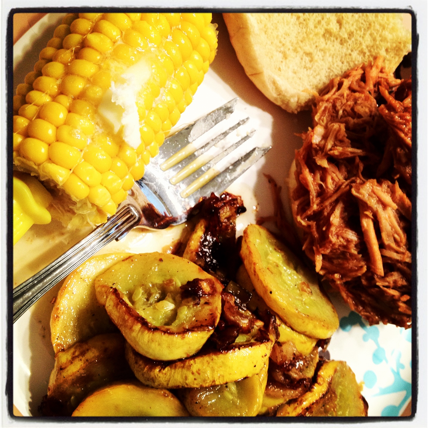 Piece of Cake Recipes: Crockpot Pulled Pork and Sauteed Squash