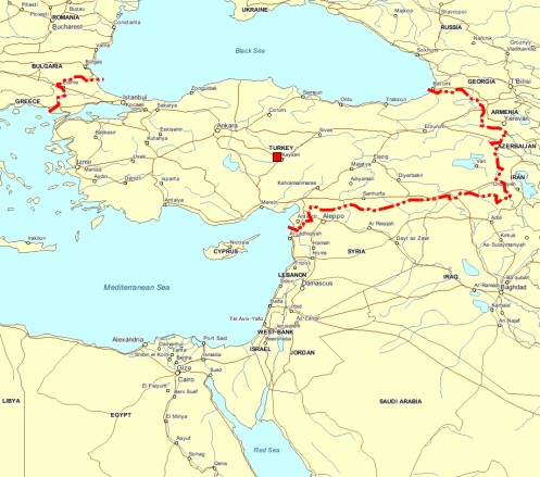 Map of Cappadocia Turkey