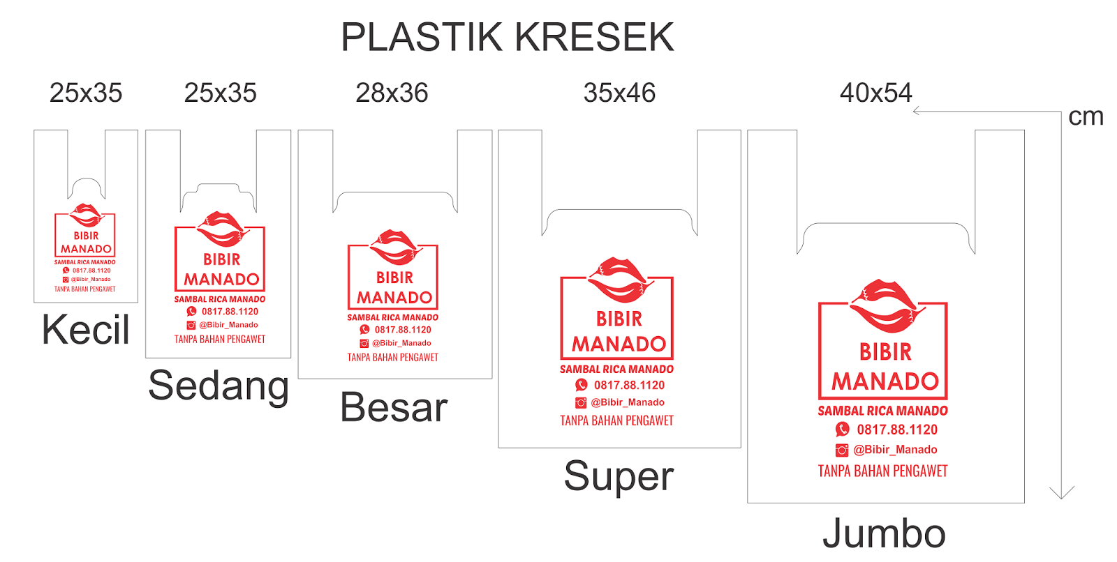  Ukuran  Plastik Kresek INTHARY Sablon