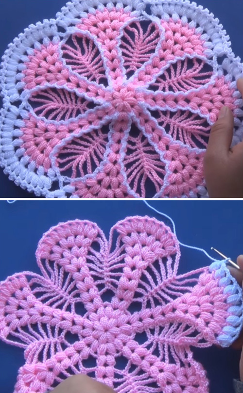 Crochet Beautiful Doily - Tutorial