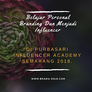 Belajar Personal Branding Dan Menjadi Influencer Di Purbasari Influencer Academy Semarang 2018. 