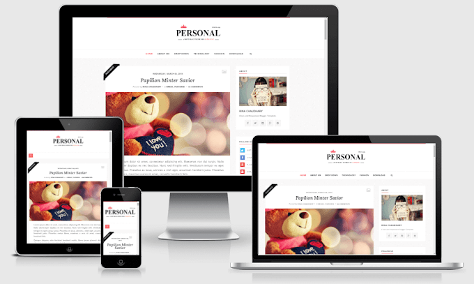 Personal - Responsive Clean Blogger Theme