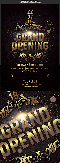  Grand Opening Party Flyer Template