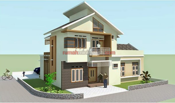 Desain Rumah Minimalis 2 Lantai Pojok - Foto Desain Rumah 