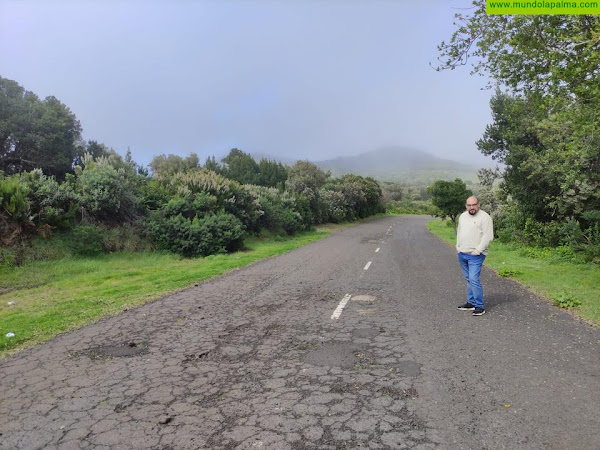 Obras de asfaltado de San Antonio del Monte en Garafía