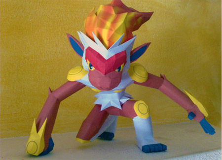 Pokemon Infernape Papercraft