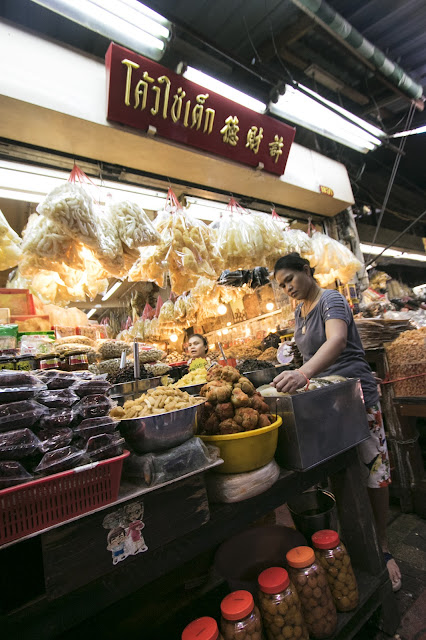 Mercato alimentare-Chinatown-Bangkok