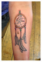 dreamcatcher tattoo arm