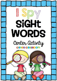 I Spy Sight Words Reading Activity with a FREEBIE Clever Classroom