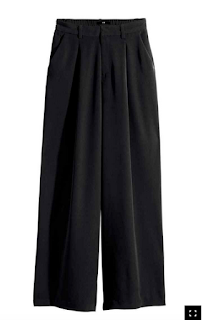 Pantaloni vita alta neri H&M, H&M vintage black trousers, hig waist