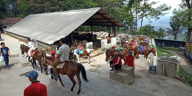 Candi Gedong Songo, Semarang Jawa Tengah - naik kuda