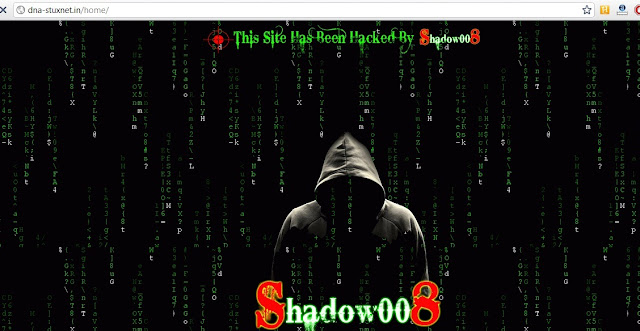 DNA-Stuxnet.in Hacked & Database Leaked By Shadow008 (PakCyberArmy)