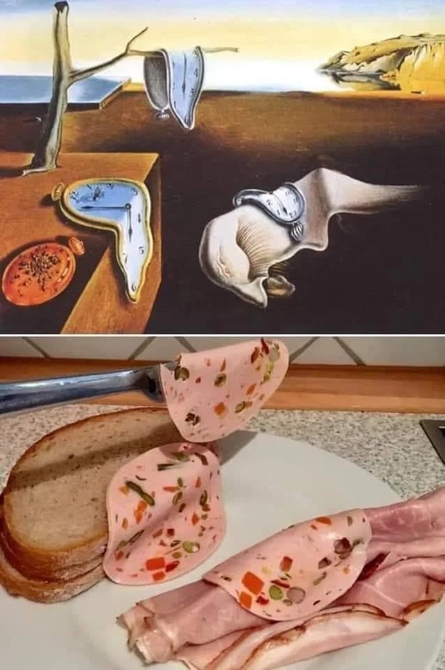 Kunst aus Paprikalyoner - Aus Langeweile mit dem Essen spielen