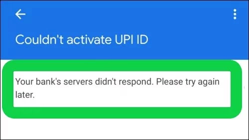 How To Fix Gpay Couldn't Activate UPI ID Problem Solved in Google Pay
