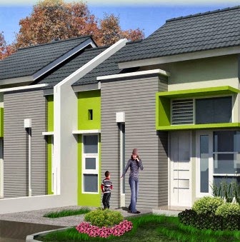 Contoh Cat Rumah Minimalis Type 36 Tampak Depan | Desain Rumah Terbaru