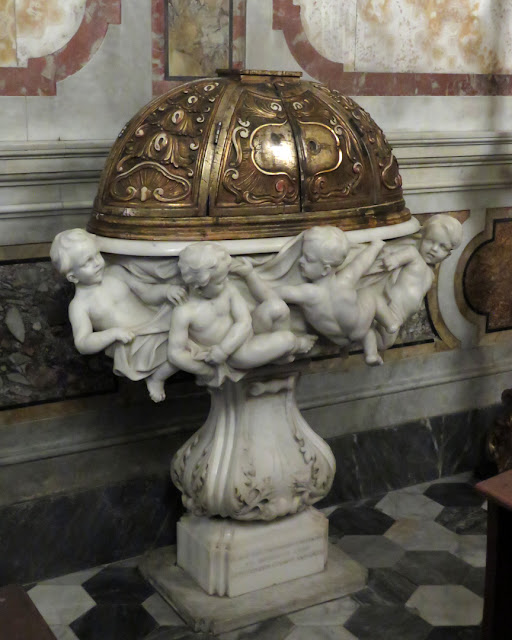 Baptismal font, church of the Madonna, Via della Madonna, Livorno