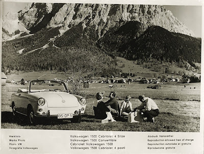 1961 VW 1500 Cabriolet factory photo Posted on December 29 2009 by Scott